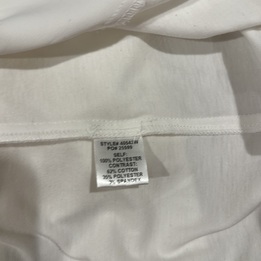 Brand new never worn! White float tank top with blue stitching. - Picture 7 of 7